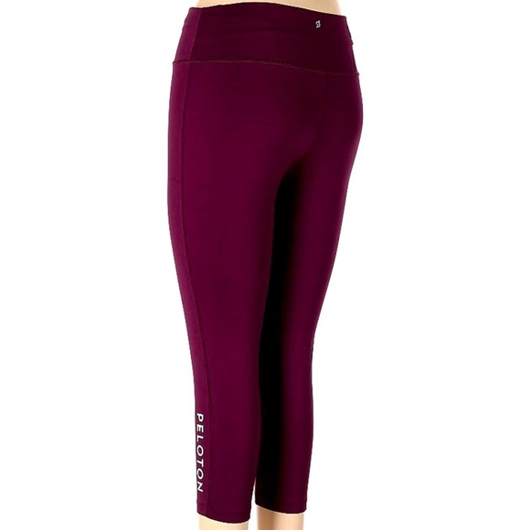 PELOTON Capri Burgundy Legging - Picture 1 of 12
